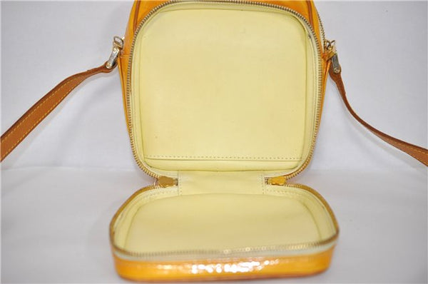 Auth Louis Vuitton Vernis Wooster Shoulder Cross Body Bag Yellow M91075 LV 0577D