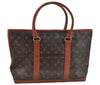 Auth Louis Vuitton Monogram Sac Weekend PM Vintage Tote Hand Bag M42425 LV 0578D