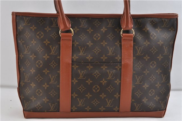 Auth Louis Vuitton Monogram Sac Weekend PM Vintage Tote Hand Bag M42425 LV 0578D