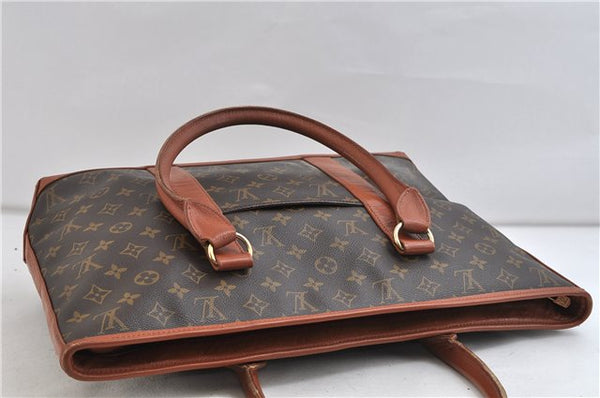 Auth Louis Vuitton Monogram Sac Weekend PM Vintage Tote Hand Bag M42425 LV 0578D