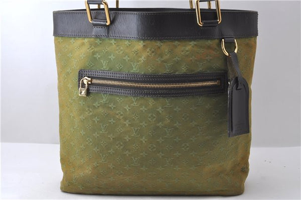 Auth Louis Vuitton Monogram Mini Lucille GM Hand Tote Bag M92681 Green LV 0579D