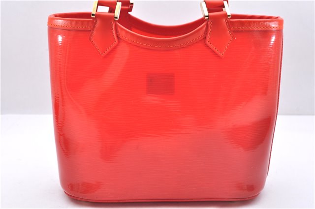 Authentic Louis Vuitton Epi Plage Mini Lagoon Bay Tote Bag M92262 Orange 0581E