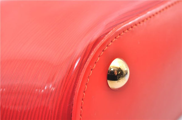 Authentic Louis Vuitton Epi Plage Mini Lagoon Bay Tote Bag M92262 Orange 0581E