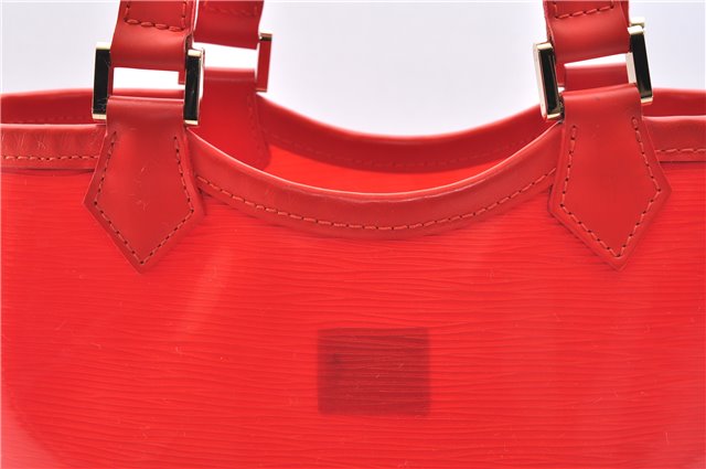 Authentic Louis Vuitton Epi Plage Mini Lagoon Bay Tote Bag M92262 Orange 0581E