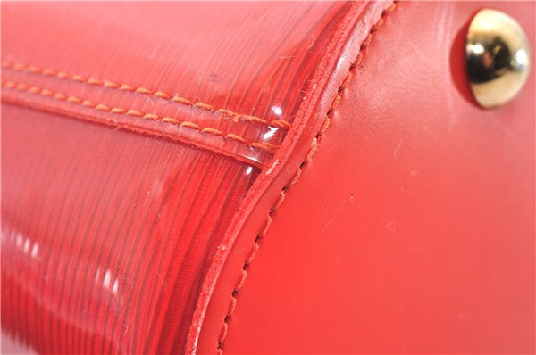 Authentic Louis Vuitton Epi Plage Mini Lagoon Bay Tote Bag M92262 Orange 0581E