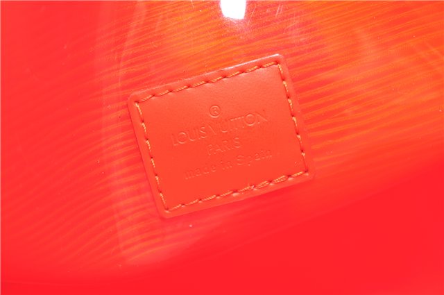 Authentic Louis Vuitton Epi Plage Mini Lagoon Bay Tote Bag M92262 Orange 0581E