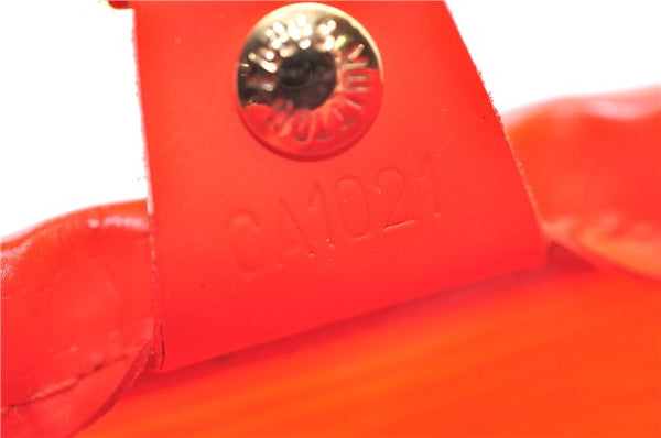 Authentic Louis Vuitton Epi Plage Mini Lagoon Bay Tote Bag M92262 Orange 0581E