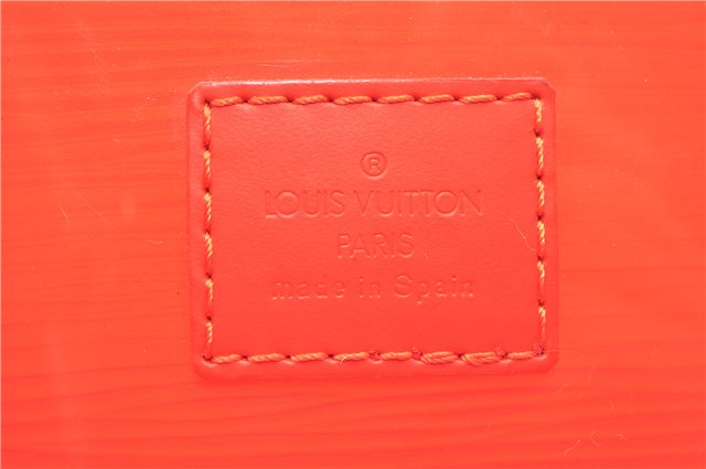 Authentic Louis Vuitton Epi Plage Mini Lagoon Bay Tote Bag M92262 Orange 0581E