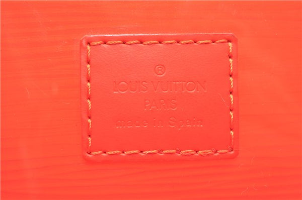 Authentic Louis Vuitton Epi Plage Mini Lagoon Bay Tote Bag M92262 Orange 0581E