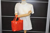 Authentic Louis Vuitton Epi Plage Mini Lagoon Bay Tote Bag M92262 Orange 0581E
