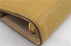 Authentic CHANEL Caviar Skin Organizer Notebook Cover Yellow 0582D