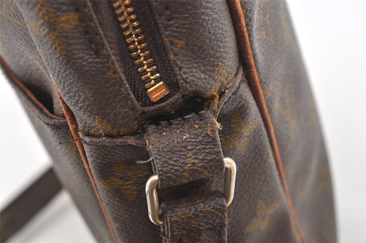 Auth Louis Vuitton Monogram Petit Marceau Shoulder Cross Bag Old Model LV 0586I