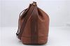 Authentic Burberrys Vintage Leather Shoulder Cross Body Bag Purse Brown 0588D