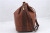 Authentic Burberrys Vintage Leather Shoulder Cross Body Bag Purse Brown 0588D