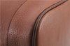 Authentic Burberrys Vintage Leather Shoulder Cross Body Bag Purse Brown 0588D