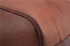 Authentic Burberrys Vintage Leather Shoulder Cross Body Bag Purse Brown 0588D