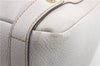 Authentic GUCCI Abbey Shoulder Tote Bag Purse Leather 130736 White 0589D