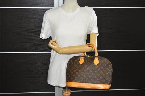 Authentic Louis Vuitton Monogram Alma Hand Bag Purse M51130 LV 0590F