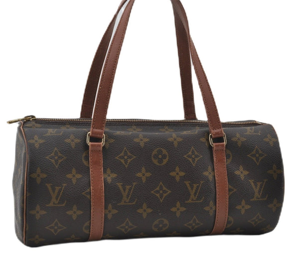 Authentic Louis Vuitton Monogram Papillon 30 Hand Bag Old Model LV 0591F