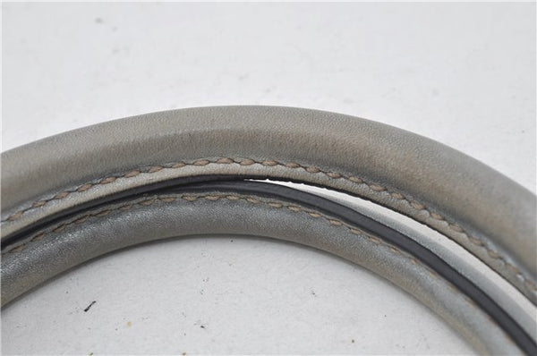 Authentic GUCCI Guccissima Sukey Tote Bag GG Leather 211944 Silver 0595F