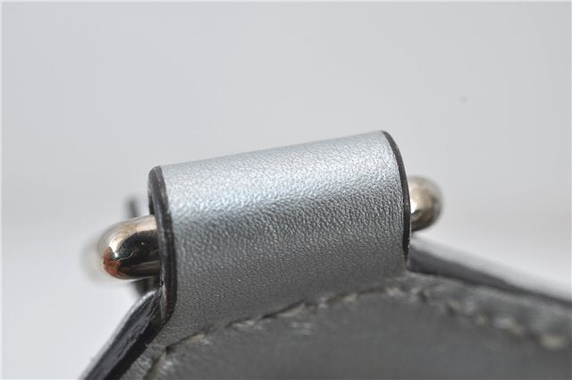 Authentic GUCCI Guccissima Sukey Tote Bag GG Leather 211944 Silver 0595F