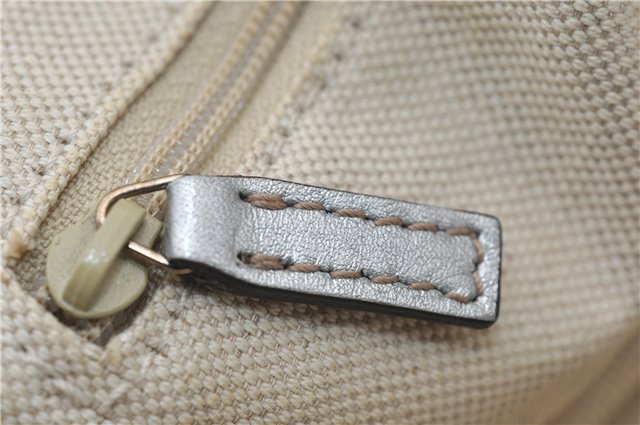 Authentic GUCCI Guccissima Sukey Tote Bag GG Leather 211944 Silver 0595F