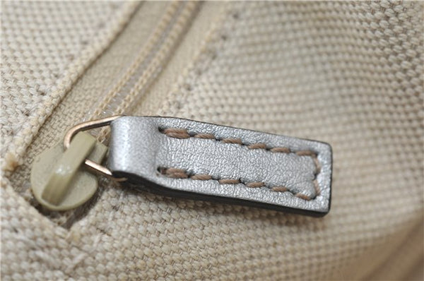 Authentic GUCCI Guccissima Sukey Tote Bag GG Leather 211944 Silver 0595F