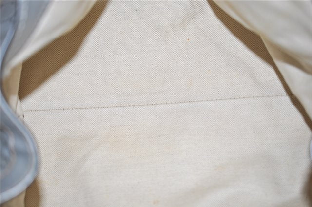 Authentic GUCCI Guccissima Sukey Tote Bag GG Leather 211944 Silver 0595F