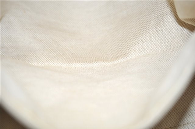 Authentic GUCCI Guccissima Sukey Tote Bag GG Leather 211944 Silver 0595F