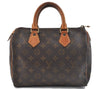 Authentic Louis Vuitton Monogram Speedy 25 Hand Bag M41528 LV 0599D