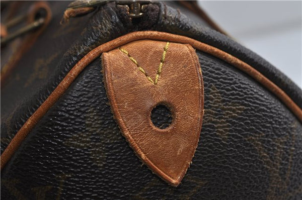 Authentic Louis Vuitton Monogram Speedy 25 Hand Bag M41528 LV 0599D