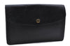 Authentic Louis Vuitton Epi Montaigne 27 Clutch Bag Black M52652 LV 0603D