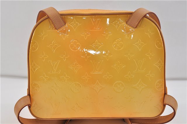 Authentic Louis Vuitton Vernis Murray Backpack Yellow M91040 LV 0607D