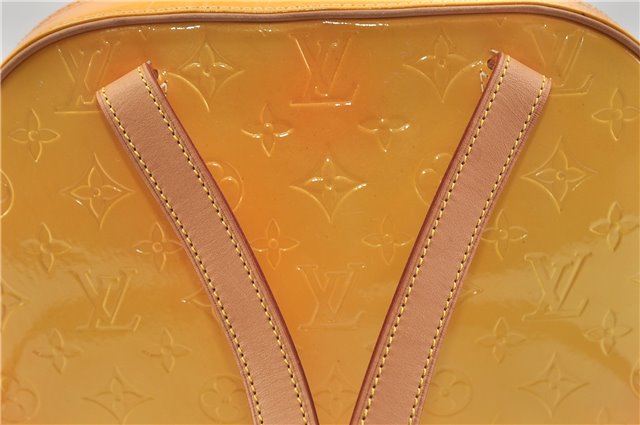 Authentic Louis Vuitton Vernis Murray Backpack Yellow M91040 LV 0607D