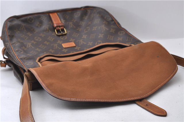 Auth Louis Vuitton Monogram Saumur 35 Shoulder Cross Body Bag M42254 LV 0608D