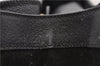 Authentic GUCCI Bamboo Hand Shoulder Bag Suede Leather 0020260 Black 0609D