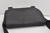 Authentic GUCCI Impreme Shoulder Crossbody Bag GG PVC Leather 201732 Black 0609I