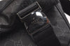 Authentic GUCCI Impreme Shoulder Crossbody Bag GG PVC Leather 201732 Black 0609I