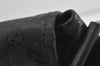 Authentic GUCCI Impreme Shoulder Crossbody Bag GG PVC Leather 201732 Black 0609I