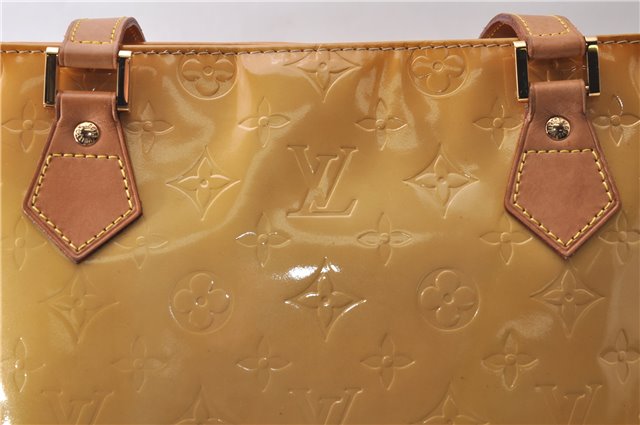 Auth Louis Vuitton Vernis Houston Shoulder Hand Bag Yellow M91004 LV Junk 0613D