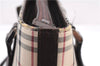 Authentic BURBERRY Nova Check Shoulder Tote Bag Purse Canvas Leather Brown 0615F