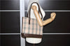 Authentic BURBERRY Nova Check Shoulder Tote Bag Purse Canvas Leather Brown 0615F