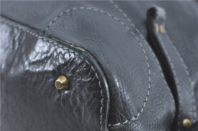 Authentic Chloe Paddington Leather Shoulder Hand Bag Purse Black 0617C