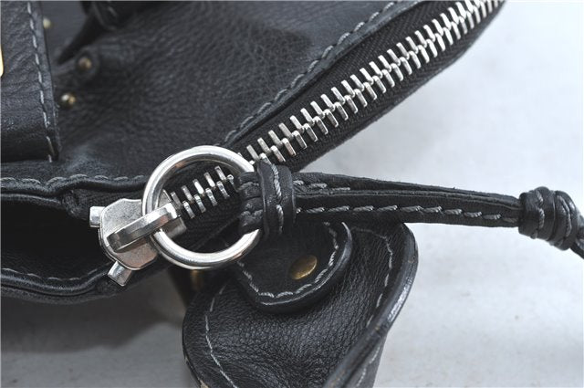 Authentic Chloe Paddington Leather Shoulder Hand Bag Purse Black 0617C