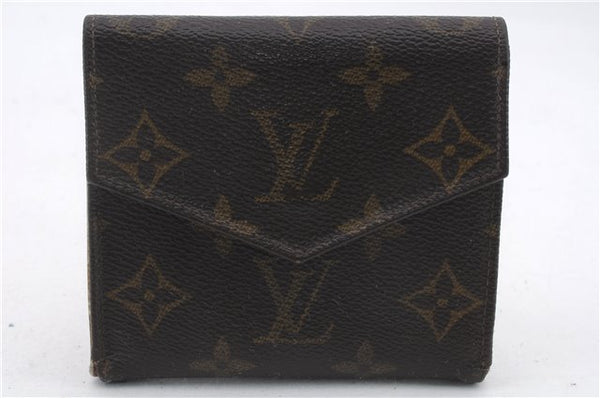 Auth Louis Vuitton Monogram Porte Monnaie Billets Bifold Wallet M61660 LV 0618D