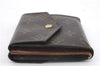 Auth Louis Vuitton Monogram Porte Monnaie Billets Bifold Wallet M61660 LV 0618D