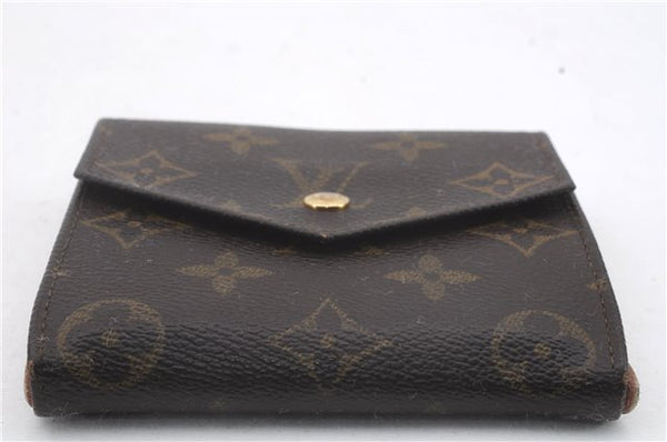 Auth Louis Vuitton Monogram Porte Monnaie Billets Bifold Wallet M61660 LV 0618D