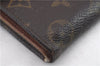 Auth Louis Vuitton Monogram Porte Monnaie Billets Bifold Wallet M61660 LV 0618D