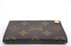Auth Louis Vuitton Monogram Porte Cartes Credit Pression M60937 Card Case 0621D