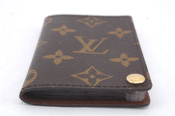Auth Louis Vuitton Monogram Porte Cartes Credit Pression M60937 Card Case 0621D